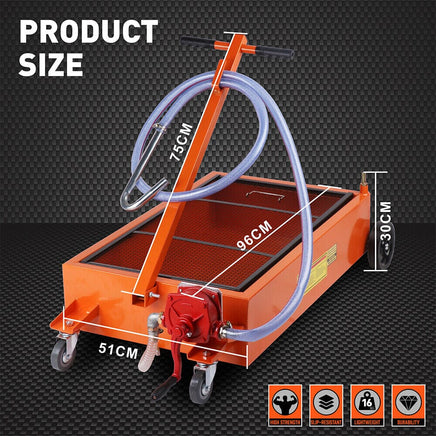 HORUSDY 76L Low Profile Waste Oil Drainer Mobile Workshop Pump Vehicle 4WD Truck Auto Accessories Kings Warehouse 