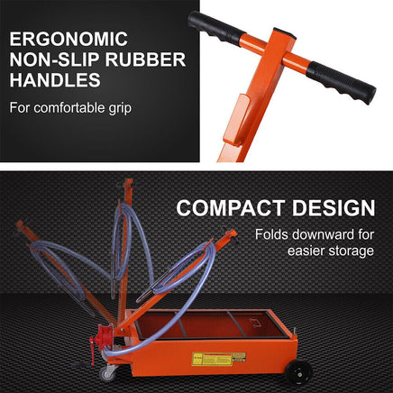 HORUSDY 76L Low Profile Waste Oil Drainer Mobile Workshop Pump Vehicle 4WD Truck Auto Accessories Kings Warehouse 