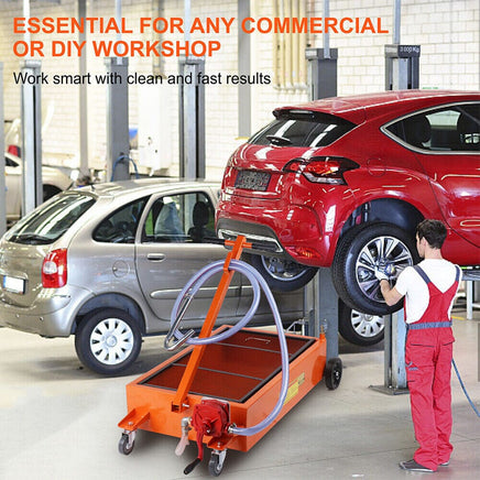 HORUSDY 76L Low Profile Waste Oil Drainer Mobile Workshop Pump Vehicle 4WD Truck Auto Accessories Kings Warehouse 