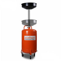 HORUSDY 80L Mobile Waste Oil Drainer Telescopic Workshop Fluid Collection Tank Tools Kings Warehouse 