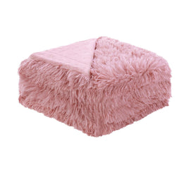 Hotel Living Soft Shaggy Long Hair Blanket King Pink Home & Garden Kings Warehouse 