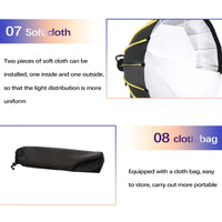 Hridz BM-H90 90cm Bowens Parabolic Softbox with Honeycomb grid Kings Warehouse 
