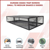 Humane Snake Trap Remove Small to Medium Snakes 2 Doors Pet Care Kings Warehouse 