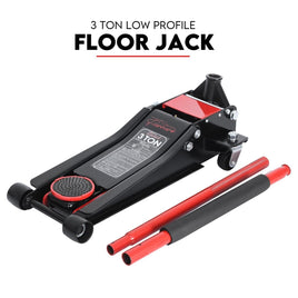 Hydraulic Floor Jack 3T Trolley Low Profile Car Track Quick Lifting 75-500mm Auto Accessories Kings Warehouse 
