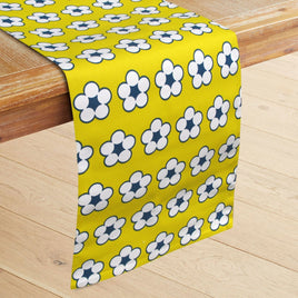 IDC Homewares 100% Cotton Printed Table Runner Cotton Bud Yellow Home & Garden Kings Warehouse 