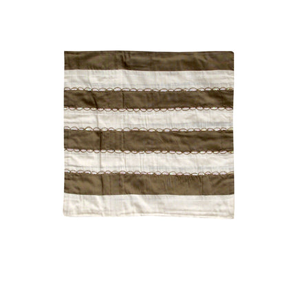 IDC Homewares Ayra Sequined Embroidered Cushion Cover Brown Home & Garden Kings Warehouse 