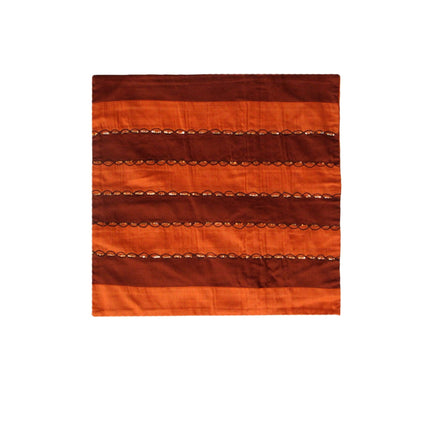 IDC Homewares Ayra Sequined Embroidered Cushion Cover Burnt Orange Home & Garden Kings Warehouse 
