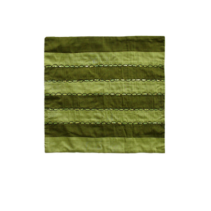 IDC Homewares Ayra Sequined Embroidered Cushion Cover Olive Home & Garden Kings Warehouse 