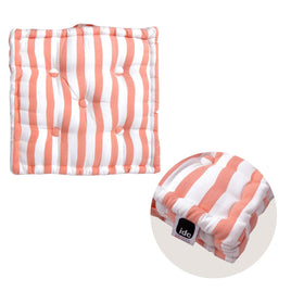 IDC Homewares Coral Stripes Box Cushion 40 x 40 x 10 cm Home & Garden Kings Warehouse 