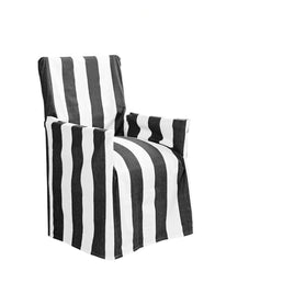 IDC Homewares Cotton Director Chair Cover Black Stripes Furniture Kings Warehouse 