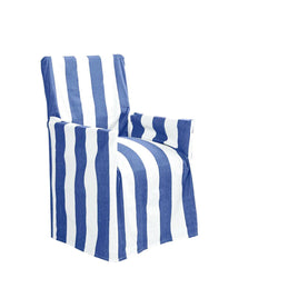 IDC Homewares Cotton Director Chair Cover Blue Stripes Furniture Kings Warehouse 