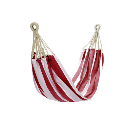 IDC Homewares Red Striped Single Size Cotton Hammock 150 x 205 cm Home & Garden Kings Warehouse 