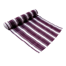 IDC Homewares Ribbed Pattern Table Runner Panama Narrow Aubergine Home & Garden Kings Warehouse 