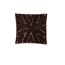 IDC Homewares Sequin Cushion Cover Bella Chocolate Home & Garden Kings Warehouse 