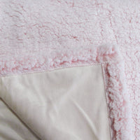 IDC Homewares Sofie Sherpa Fleece Throw Rug Pink Home & Garden Kings Warehouse 