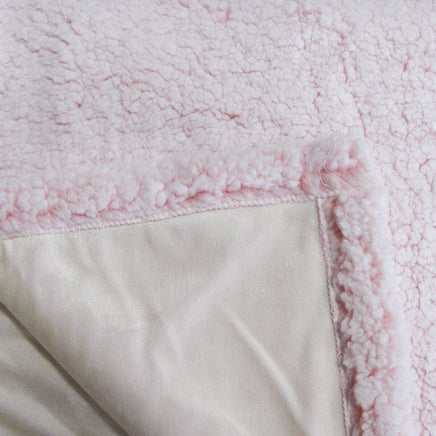 IDC Homewares Sofie Sherpa Fleece Throw Rug Pink Home & Garden Kings Warehouse 