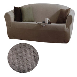 IDC Homewares Stretch Fit Couch Sofa Cover Taupe 2 Seater 147 x 185 cm Furniture Kings Warehouse