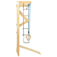 Indoor Climbing Playset with Ladders Rings Slide Wood Kings Warehouse 