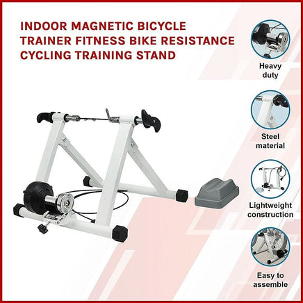 Indoor Magnetic Bicycle Trainer Fitness Bike Resistance Stand Sports & Fitness Kings Warehouse 