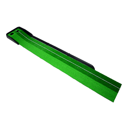 Indoor Practice Putting Green 2.5m Mat Inclined Ball Return Fake Grass 2 Holes Sports & Fitness Kings Warehouse 