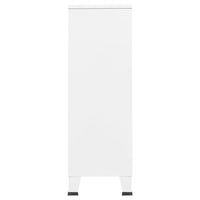 Industrial Wardrobe White 67x35x107 cm Steel bedroom furniture Kings Warehouse 