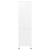 Industrial Wardrobe White 90x50x180 cm Metal bedroom furniture Kings Warehouse 