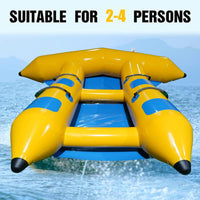 Inflatable 4 Person/Seat Towable Boat Flying Fish Blower Kings Warehouse 