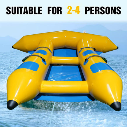 Inflatable 4 Person/Seat Towable Boat Flying Fish Blower Kings Warehouse 