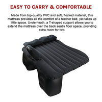 Inflatable Car Back Seat Mattress Portable Travel Camping Air Bed Rest Sleeping Tools Kings Warehouse 