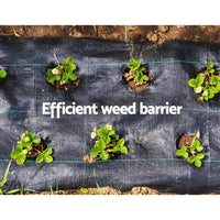 Instahut 1.83x30m Weed Mat Woven Fabric Weed Mat Control Matting Garden Plant Home & Garden Kings Warehouse 