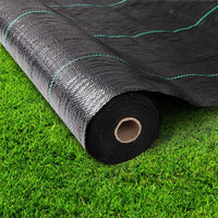 Instahut 1.83x50m Weed Mat Woven Fabric Weed Mat Control Matting Garden Plant Home & Garden Kings Warehouse 