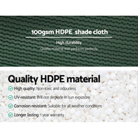 Instahut 50% Shade Cloth 3.66x20m Shadecloth Wide Heavy Duty Green Home & Garden Kings Warehouse 