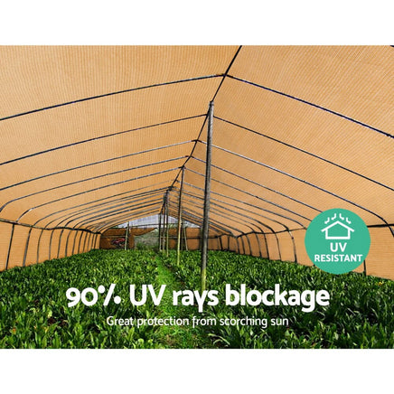 Instahut 90% Shade Cloth 1.83x20m Shadecloth Sail Heavy Duty Beige Home & Garden Kings Warehouse 