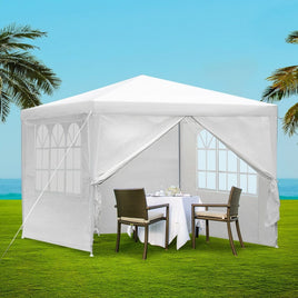 Instahut Gazebo 3x3m Marquee Wedding Party Tent Outdoor Camping Side Wall Canopy Window Panel White Home & Garden Kings Warehouse 