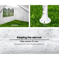 Instahut Gazebo 3x3m Marquee Wedding Party Tent Outdoor Camping Side Wall Canopy Window Panel White Home & Garden Kings Warehouse 