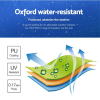 Instahut Gazebo 3x6 Pop Up Marquee Folding Tent Wedding Gazebos Camping Outdoor Shade Canopy Blue Home & Garden Kings Warehouse 