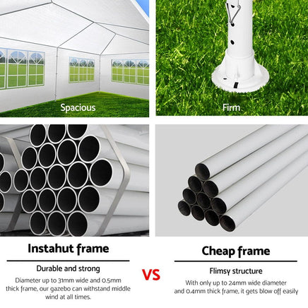 Instahut Gazebo 3x9 Outdoor Marquee Party Wedding Outdoor Tent Canopy Camping Kings Warehouse 