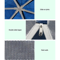 Instahut Gazebo?2x2m Marquee Wedding Party Tent Outdoor Camping Mesh Wall Canopy Shade Gazebos Navy Home & Garden Kings Warehouse 