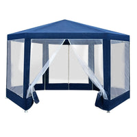 Instahut Gazebo?2x2m Marquee Wedding Party Tent Outdoor Camping Mesh Wall Canopy Shade Gazebos Navy Home & Garden Kings Warehouse 