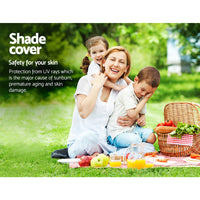Instahut Shade Sail 4x6m Rectangle 280GSM 98% Black Shade Cloth Home & Garden Kings Warehouse 