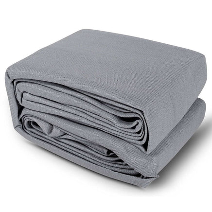 Instahut Shade Sail 5x6m Rectangle 280GSM 98% Grey Shade Cloth Home & Garden Kings Warehouse 