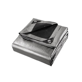 Instahut Tarp Tarpaulin 3x4.5m Canvas Camping Heavy Duty Sun Cover Outdoor Recreation Kings Warehouse