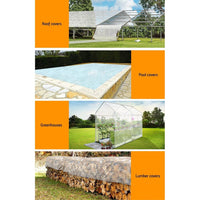 Instahut Tarp Tarpaulin 3x4m Canvas Heavy Duty Camping Cover Clear Outdoor Recreation Kings Warehouse 