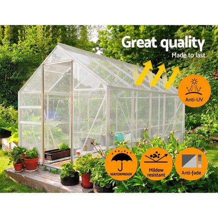 Instahut Tarp Tarpaulin 4x6m Canvas Heavy Duty Camping Cover Clear Outdoor Recreation Kings Warehouse 