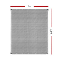 Instahut Tarp Tarpaulin 6x7.3m Canvas Camping Heavy Duty Sun Cover Outdoor Recreation Kings Warehouse 