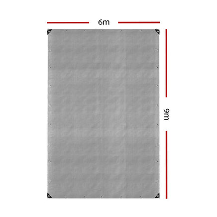 Instahut Tarp Tarpaulin 6x9m Canvas Camping Heavy Duty Sun Cover Outdoor Recreation Kings Warehouse 