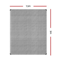 Instahut Tarp Tarpaulin 7.3x9m Canvas Camping Heavy Duty Sun Cover Outdoor Recreation Kings Warehouse 