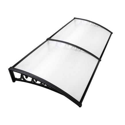 Instahut Window Awning Door Canopy 1mx2m Transparent Home & Garden Kings Warehouse 