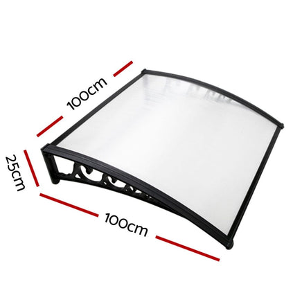 Instahut Window Door Awning 1mx1m Transparent Panel Home & Garden Kings Warehouse 