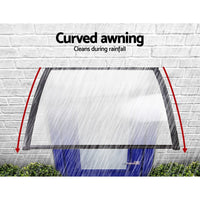 Instahut Window Door Awning 1mx2.4m Transparent Home & Garden Kings Warehouse 